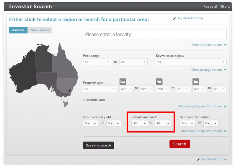 BRAND NEW SOFTWARE FEATURE Find Suburbs Under 500 000